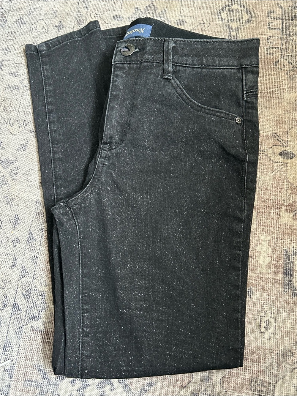Democracy black skinny jeans size 6 Ab solution